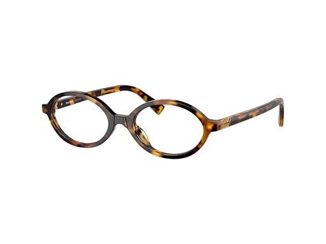 miu miu vmu01b|Miu Miu VMU01X Oval Glasses .